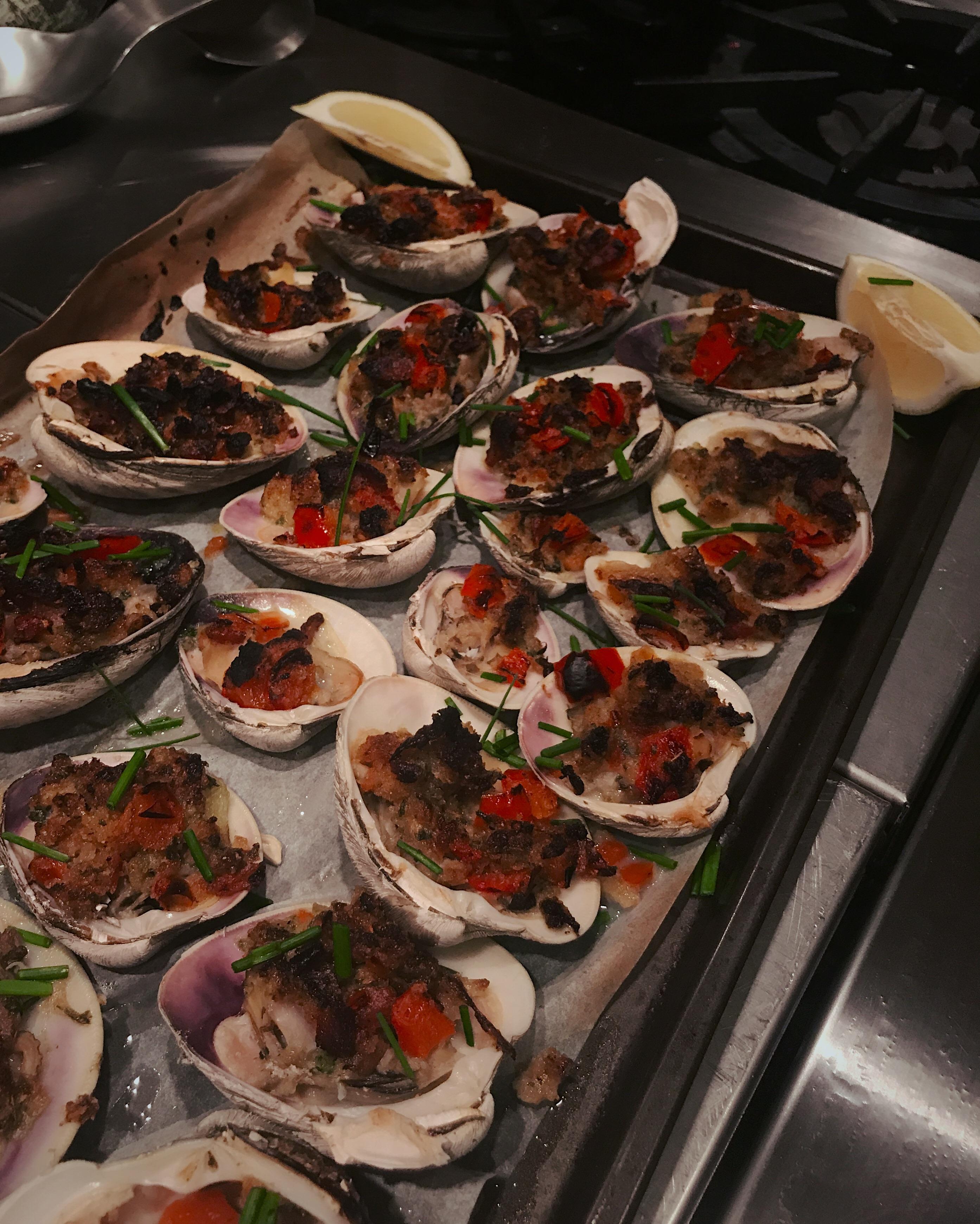 Stuffed clam recipe with chopped clams